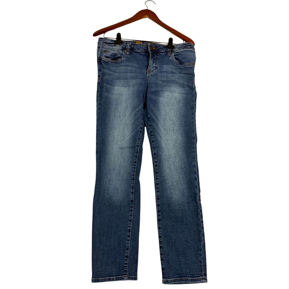 KUT from the Kloth Womens Jeans Size 8 Blue Straight Leg Stretch Mid Rise Denim